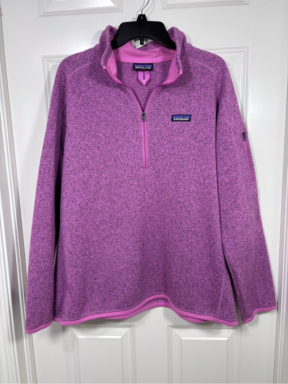 Patagonia Better Sweater 1/4 Zip Fleece Pullover Women’s XXL Purple